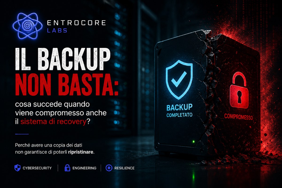 Il backup non basta: sicurezza, ransomware e recovery